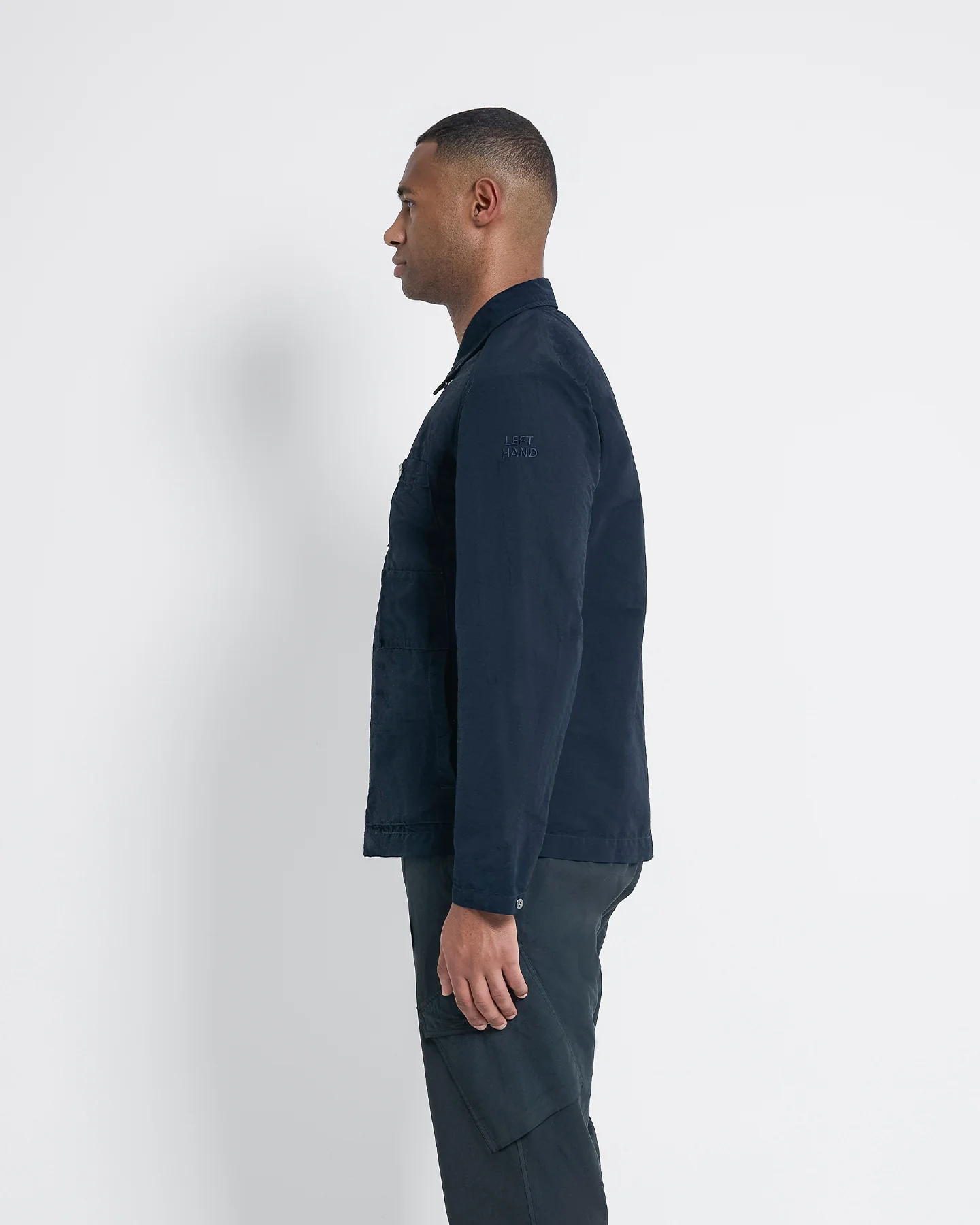 Left Hand Archive Overshirt Navy - Image 4