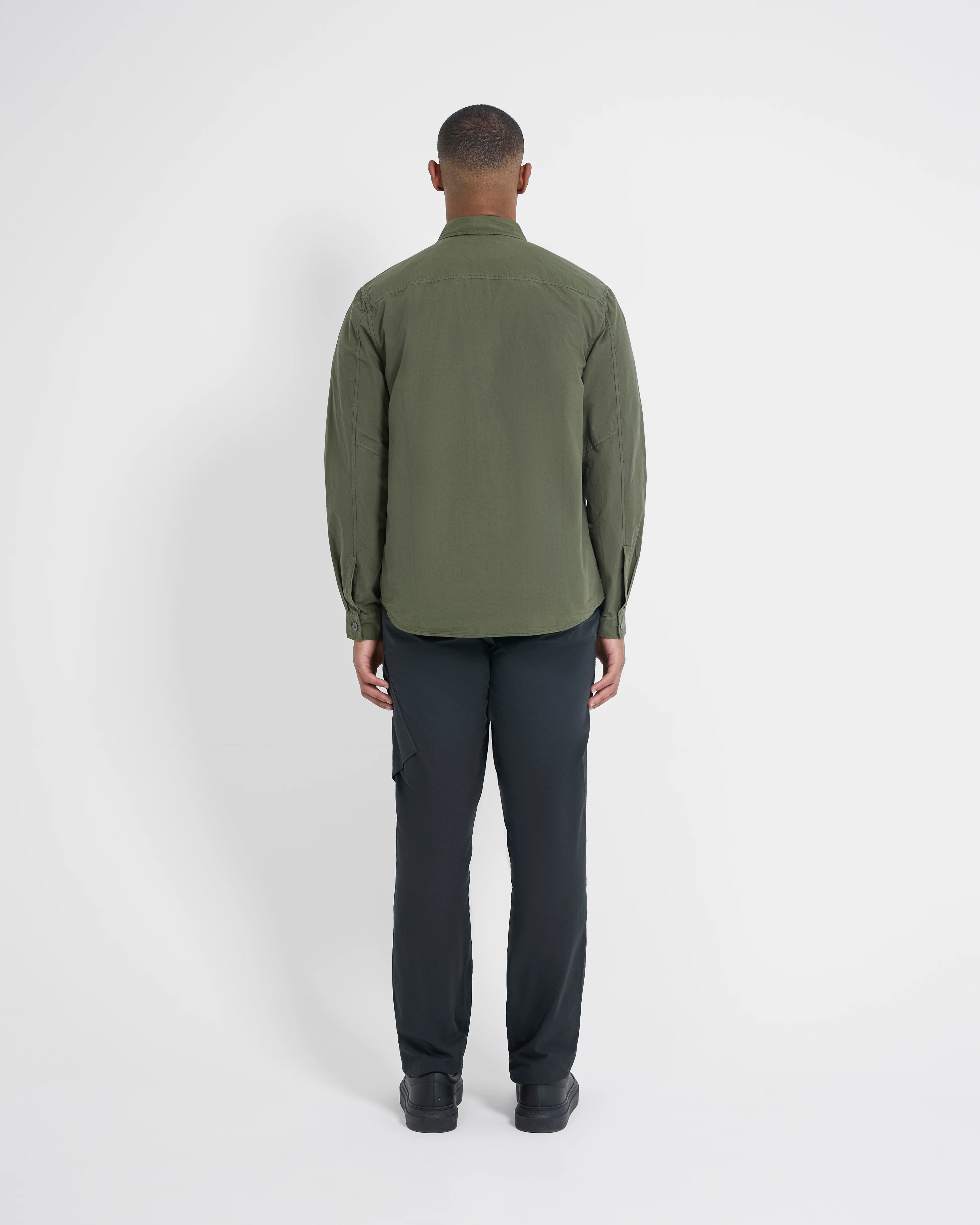 Left Hand Button Pocket Shirt Olive - Image 5