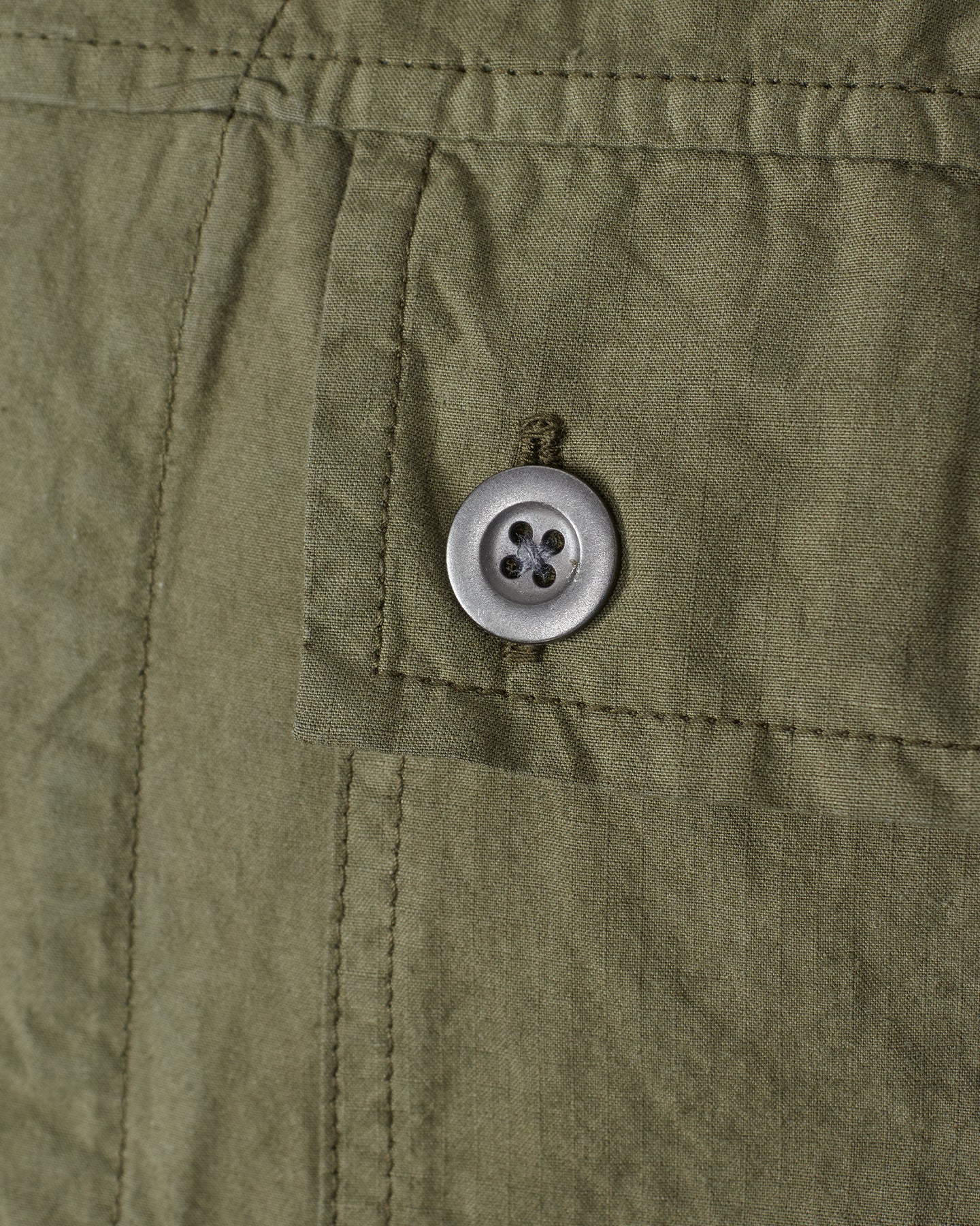 Left Hand Button Pocket Shirt Olive - Image 6