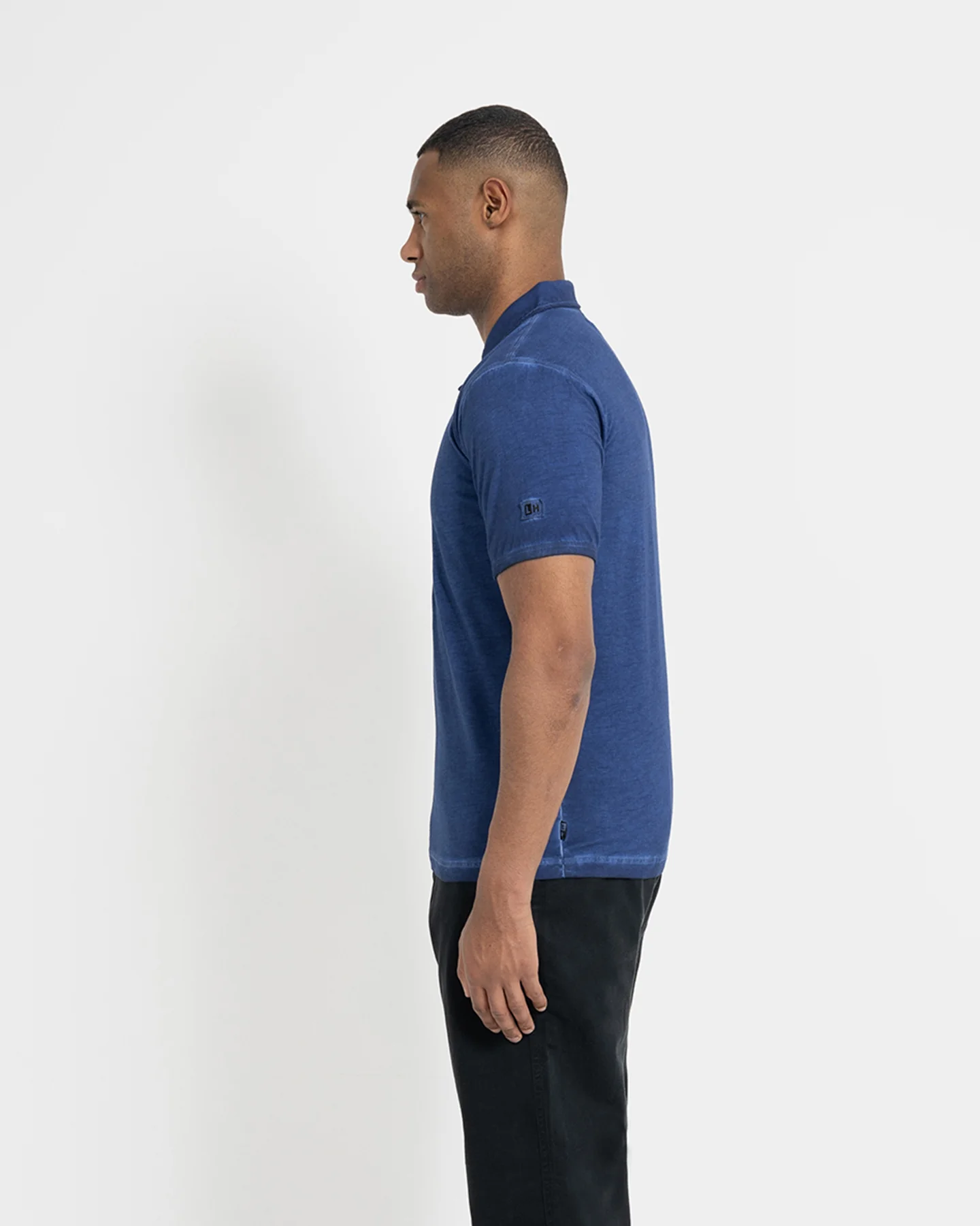 Left Hand Cold Dye Polo Navy - Image 4