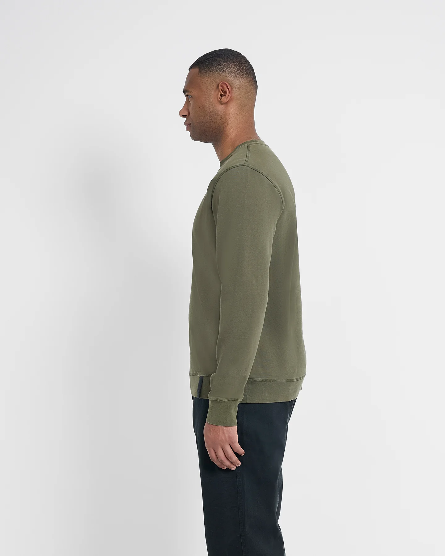 Left Hand Core Crew Sweatshirt Olive - Image 4