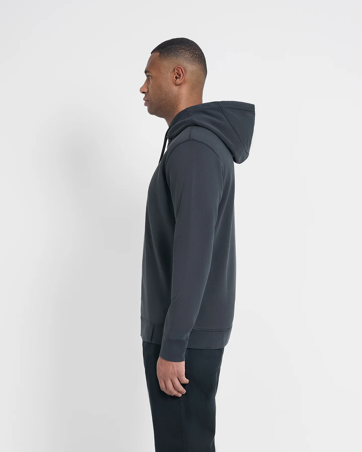 Core Hooded Sweatshirt - Black - Image 4