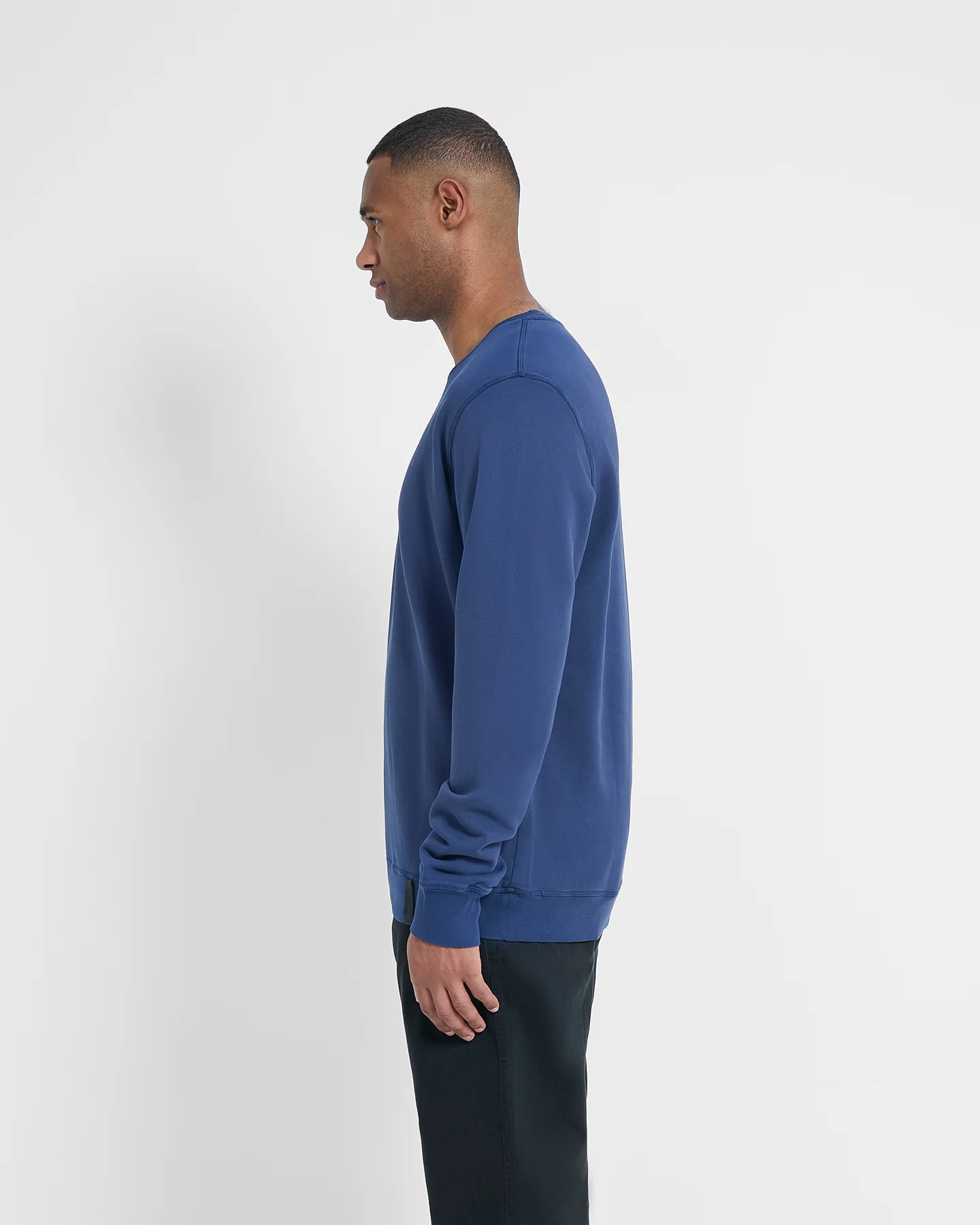 Left Hand Crew Sweatshirt Navy - Image 4