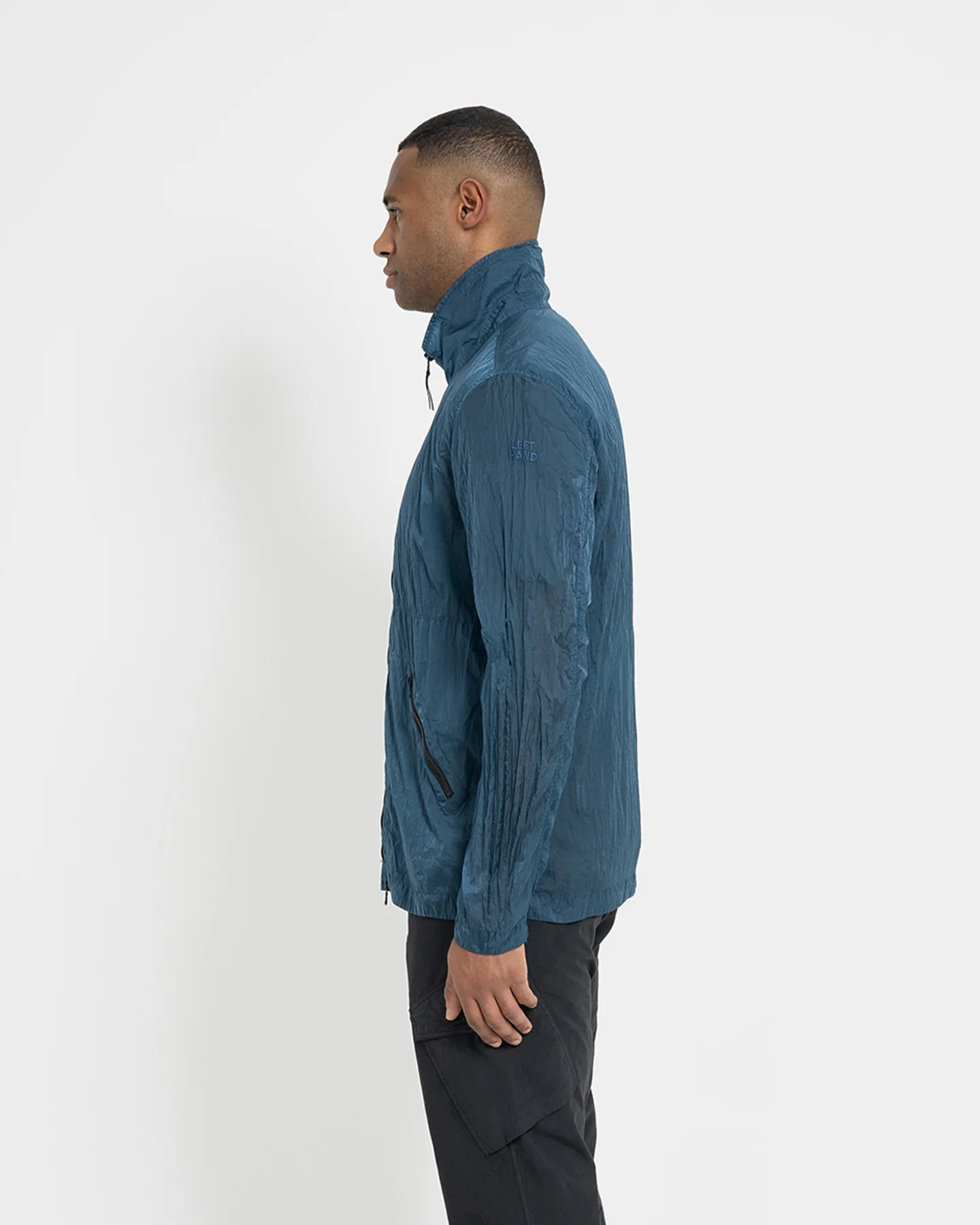 Left Hand Enna Overshirt Mid Blue - Image 3