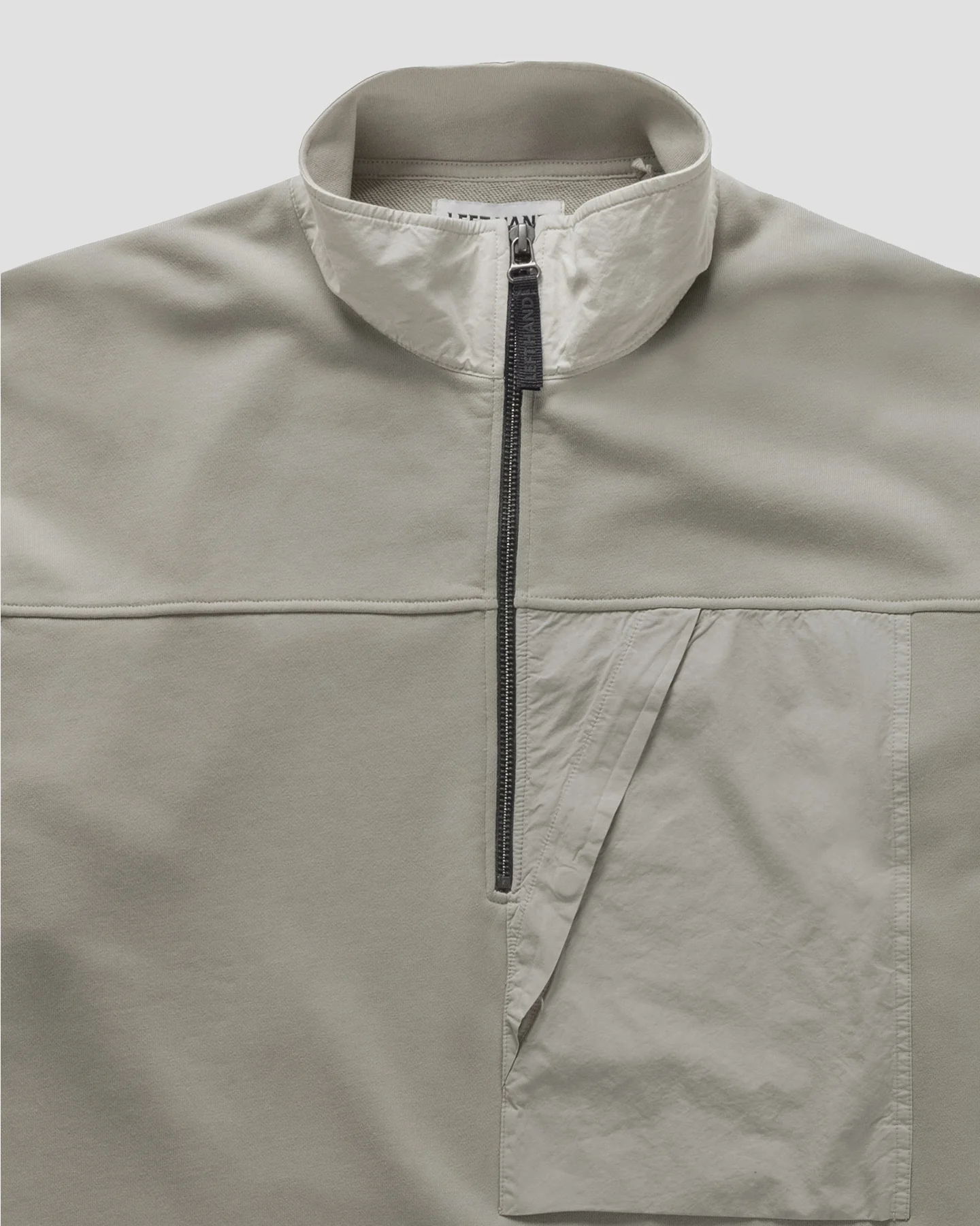 Left Hand Half Zip Sweat Stone - Image 6