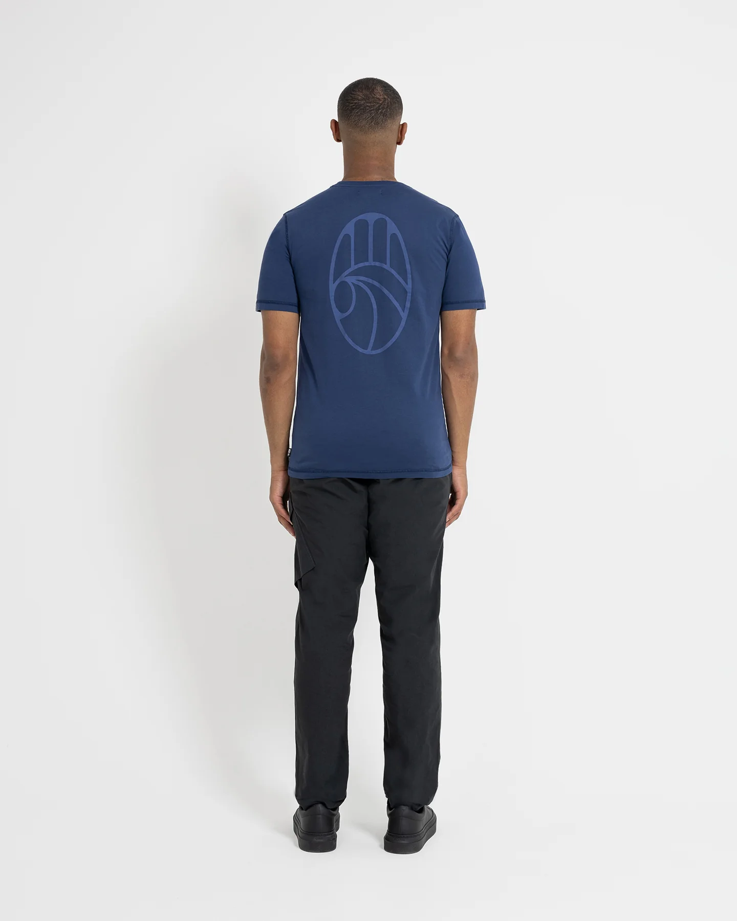 Left Hand Hand Tee Navy - Image 4