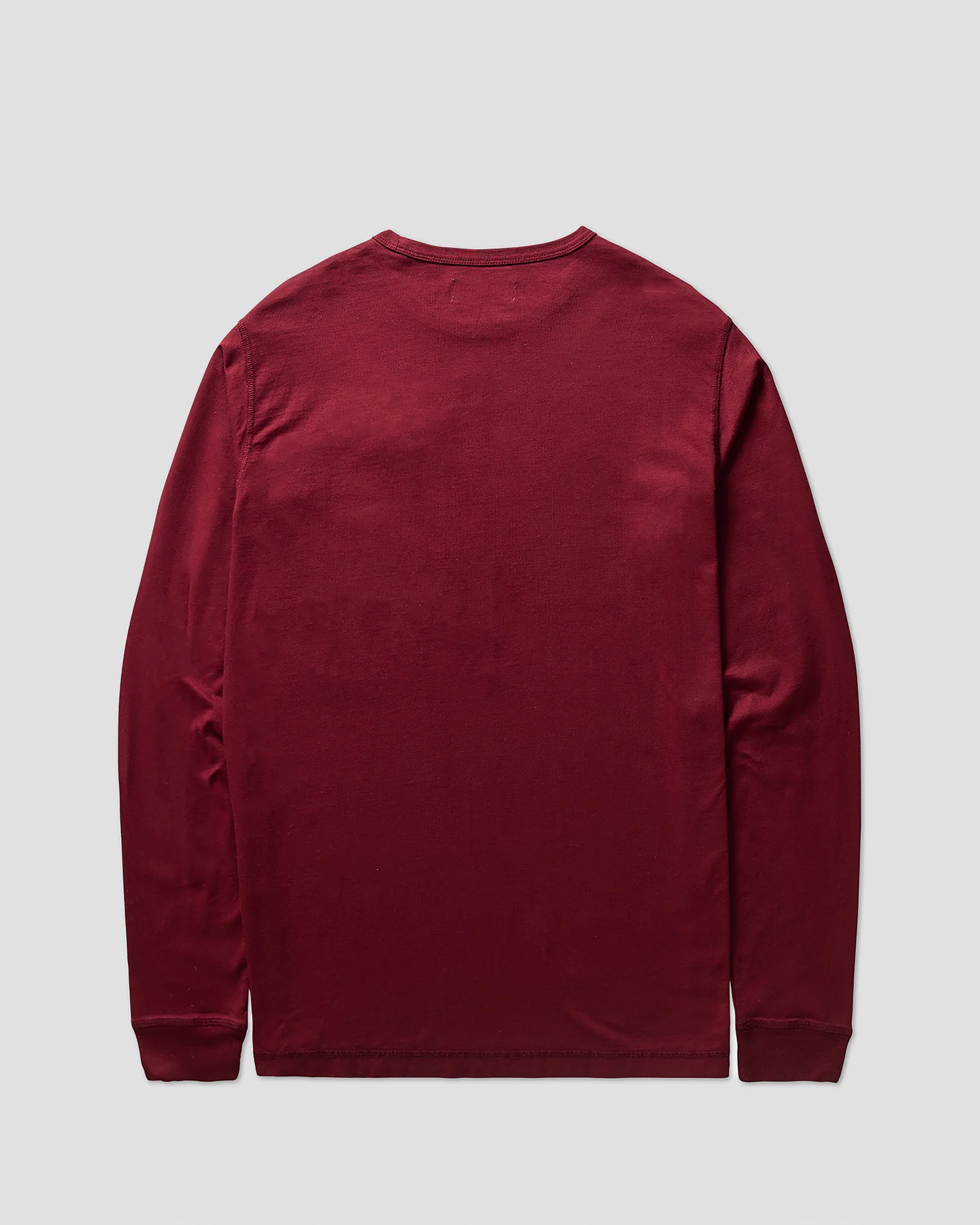 Left Hand L/S Pocket Tee Burgundy - Image 3