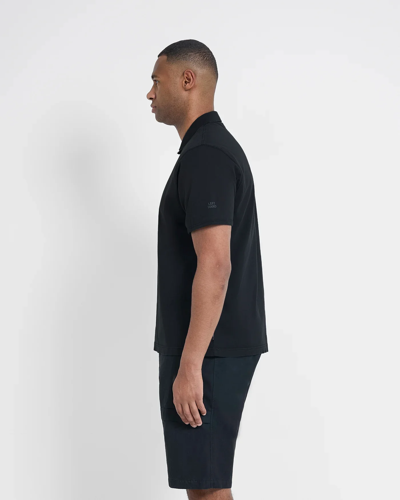 Left Hand Polo Shirt Black - Image 4