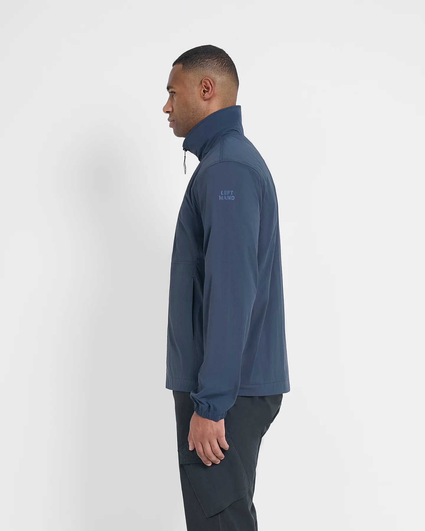 Left Hand Olona Overshirt Navy - Image 4