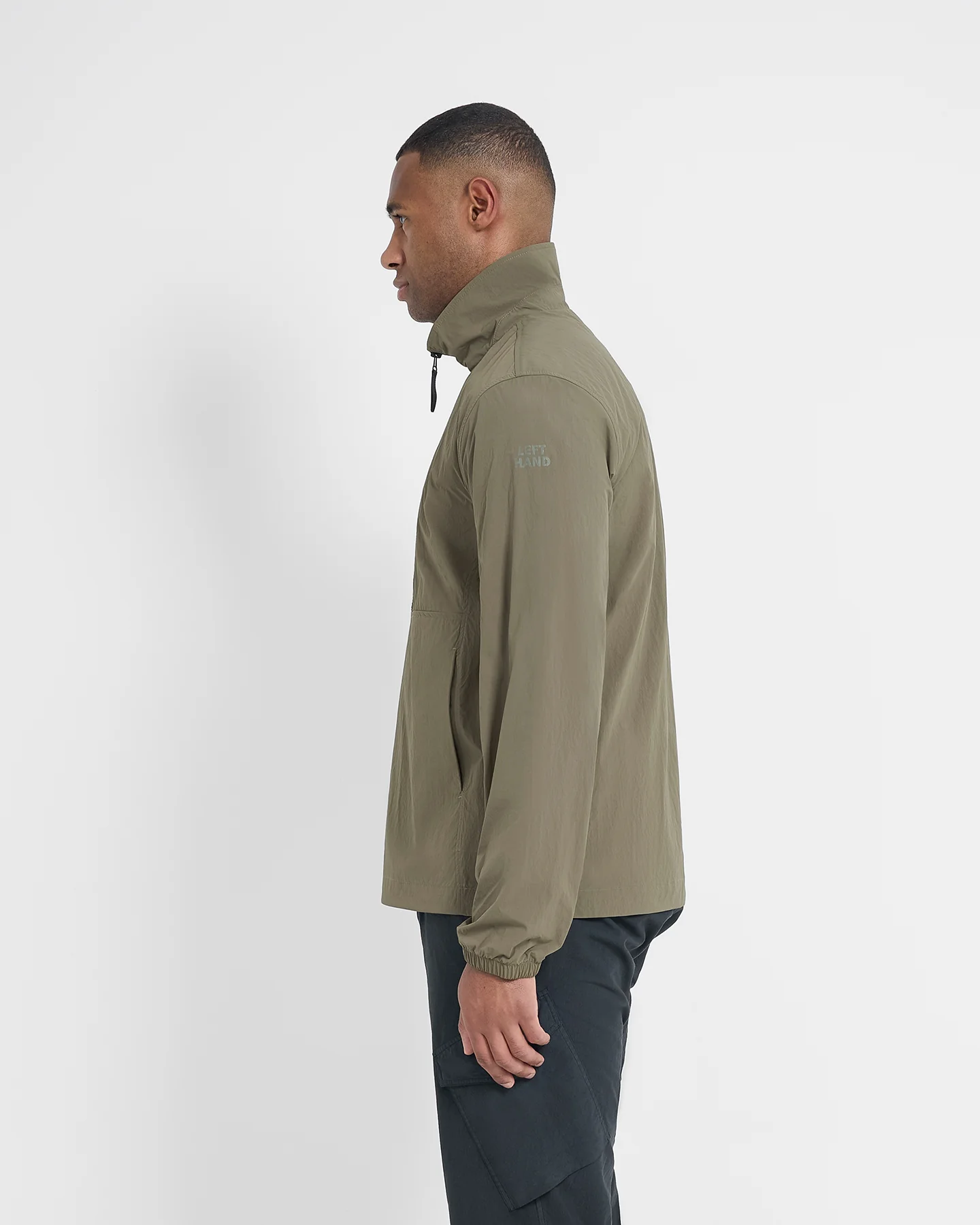 Left Hand Olona Overshirt Olive - Image 4
