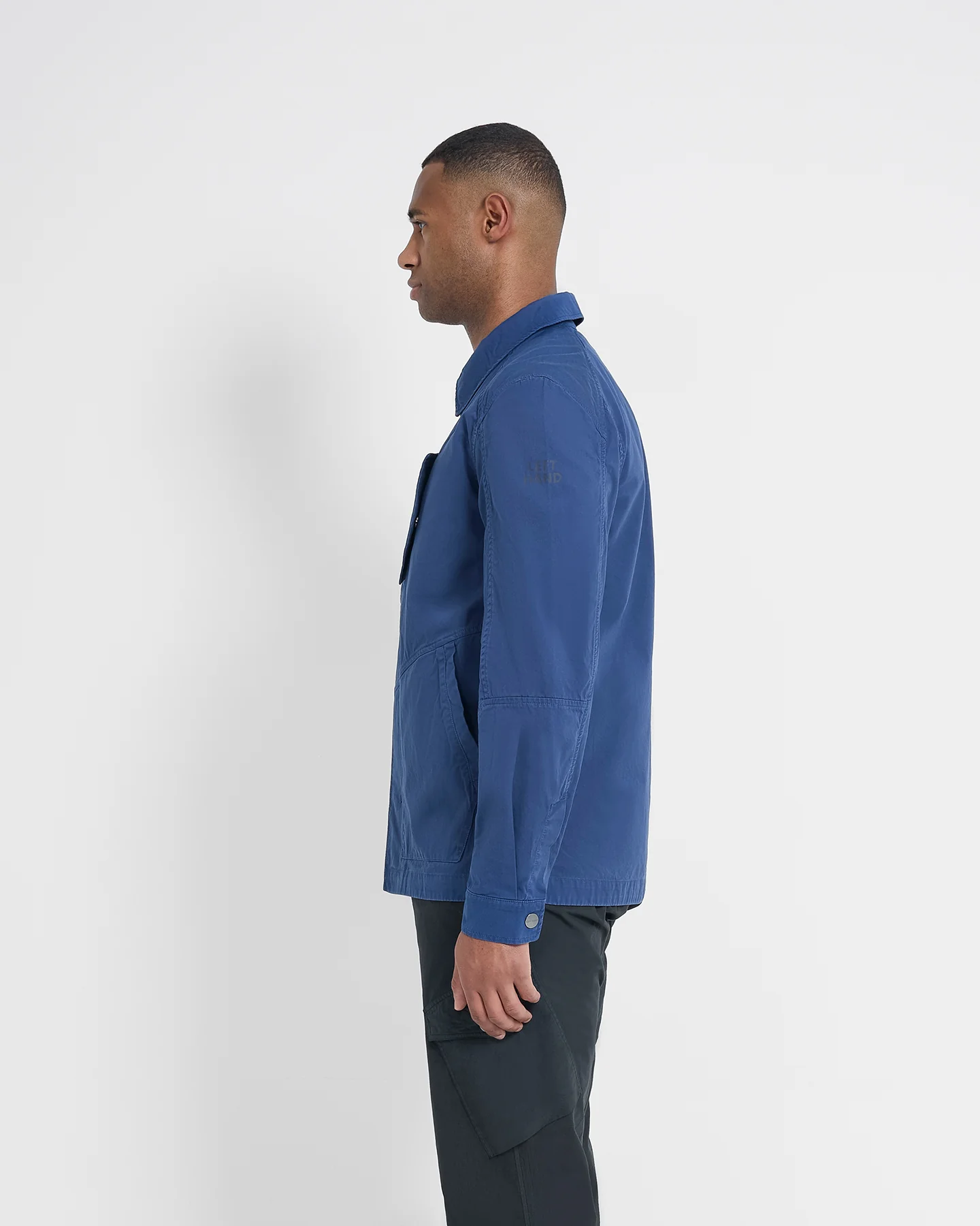 Left Hand Sesia Overshirt Navy - Image 4