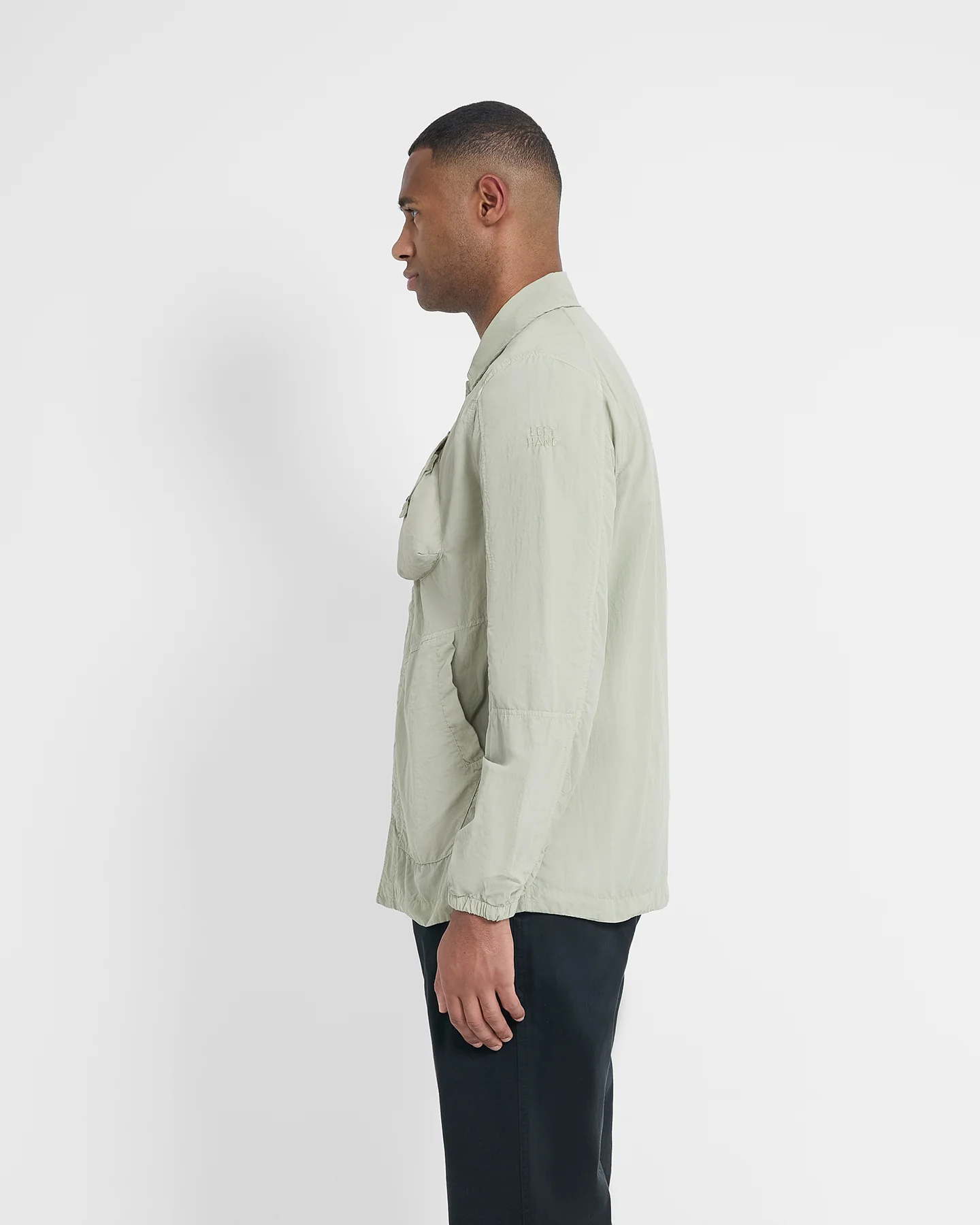 Left Hand Sesia Overshirt Stone - Image 4