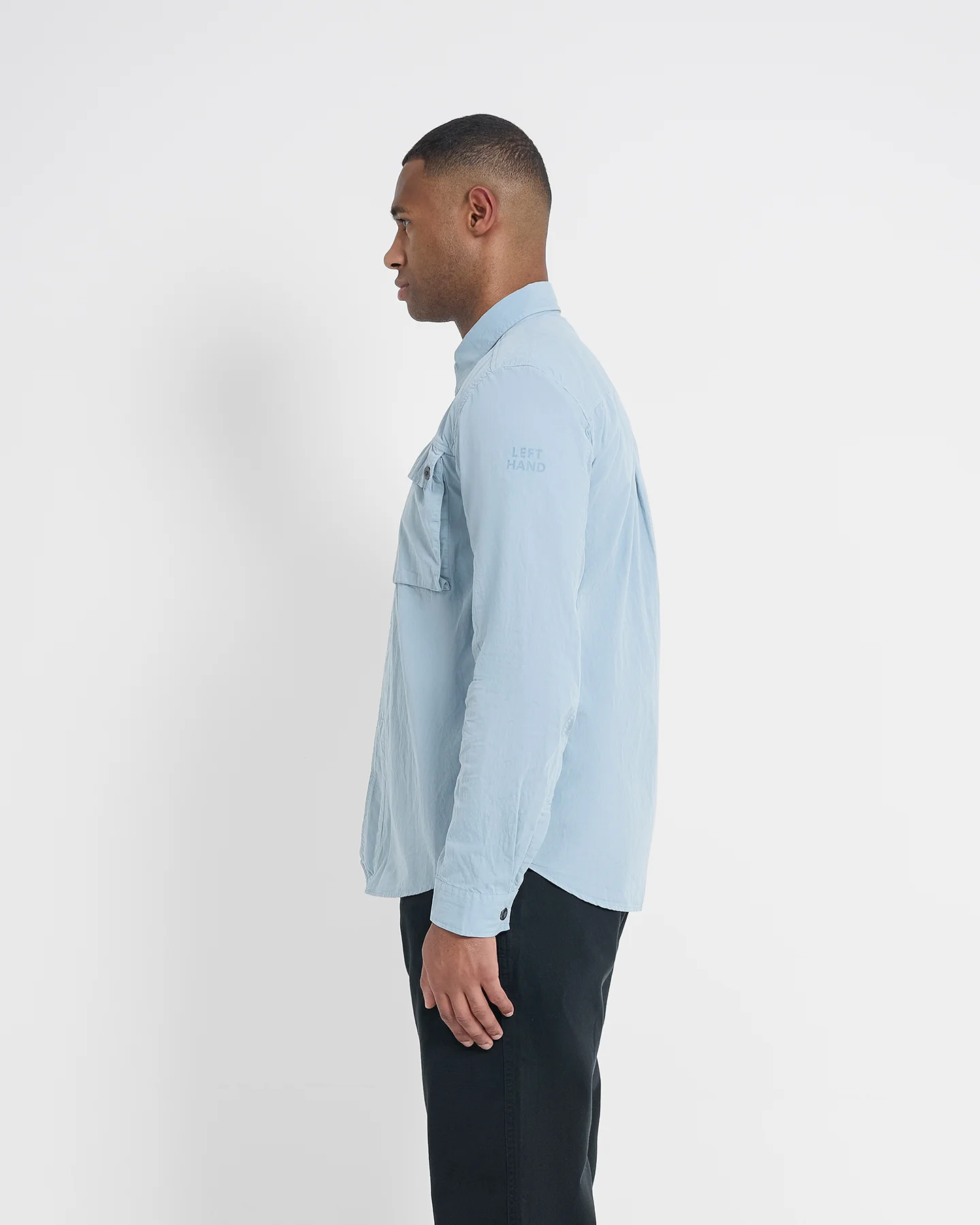 Left Hand Twin Pocket Shirt Light Blue - Image 4
