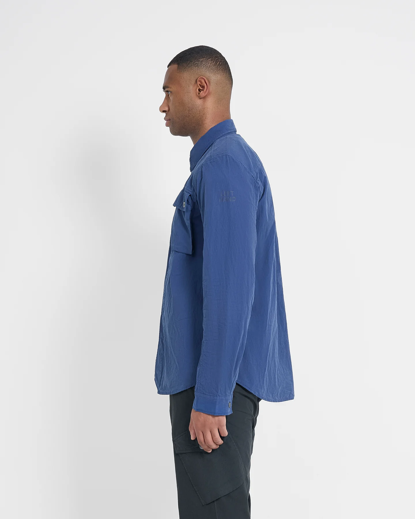Left Hand Twin Pocket Shirt Navy - Image 4