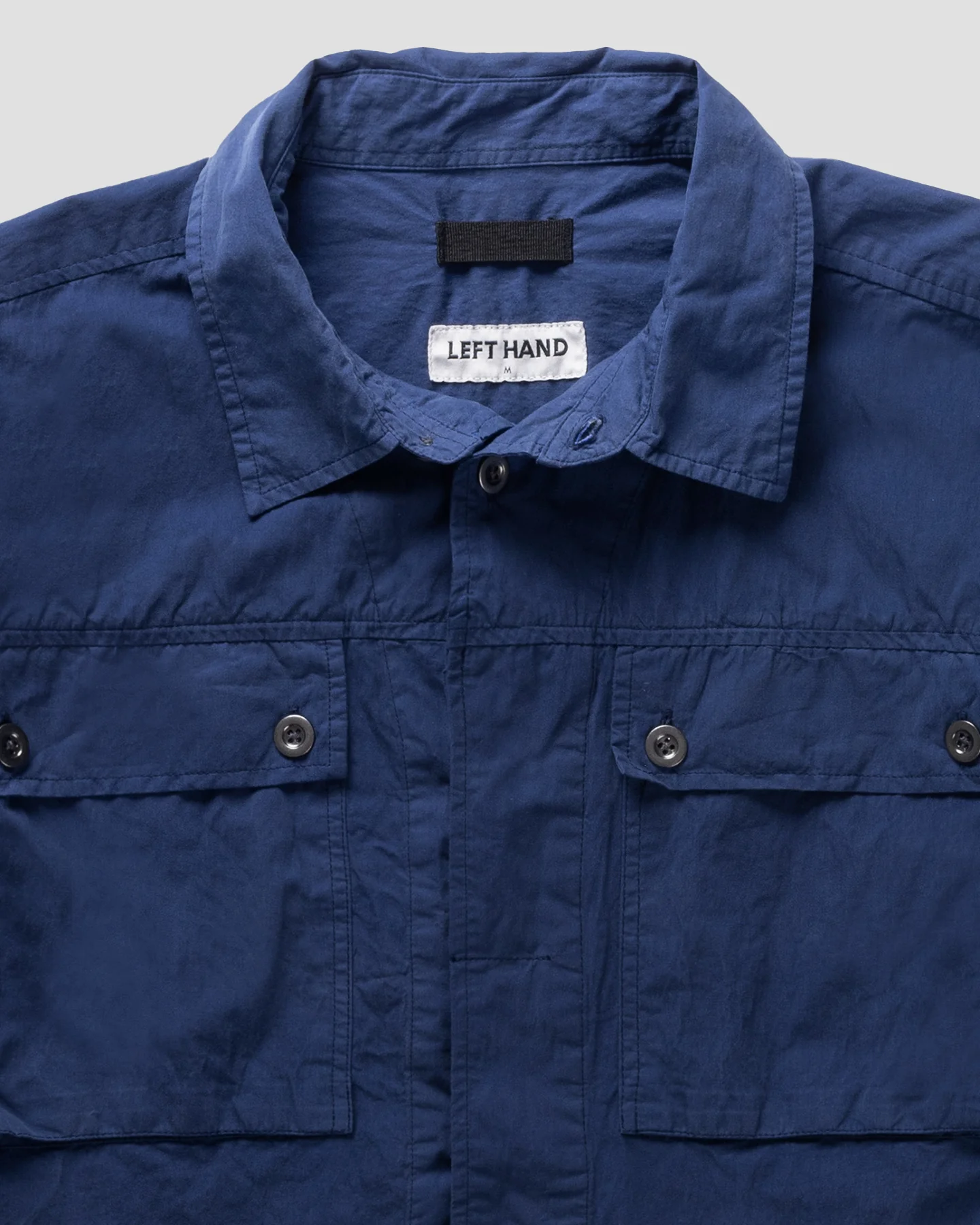 Left Hand Twin Pocket Shirt Navy - Image 7