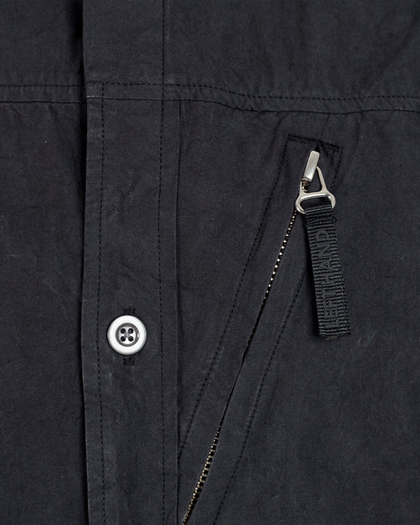 Left Hand Zip Pocket Shirt Black - Image 6