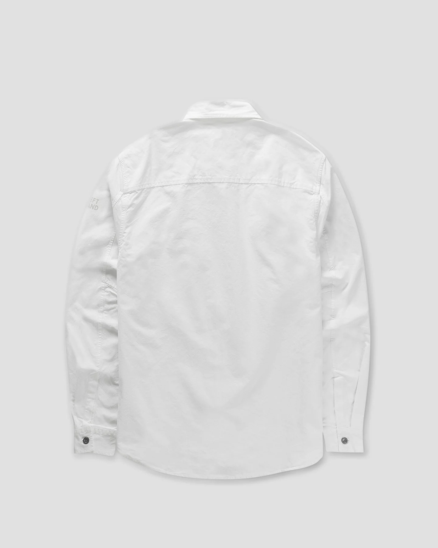 Left Hand Zip Pocket Shirt Off White - Image 3