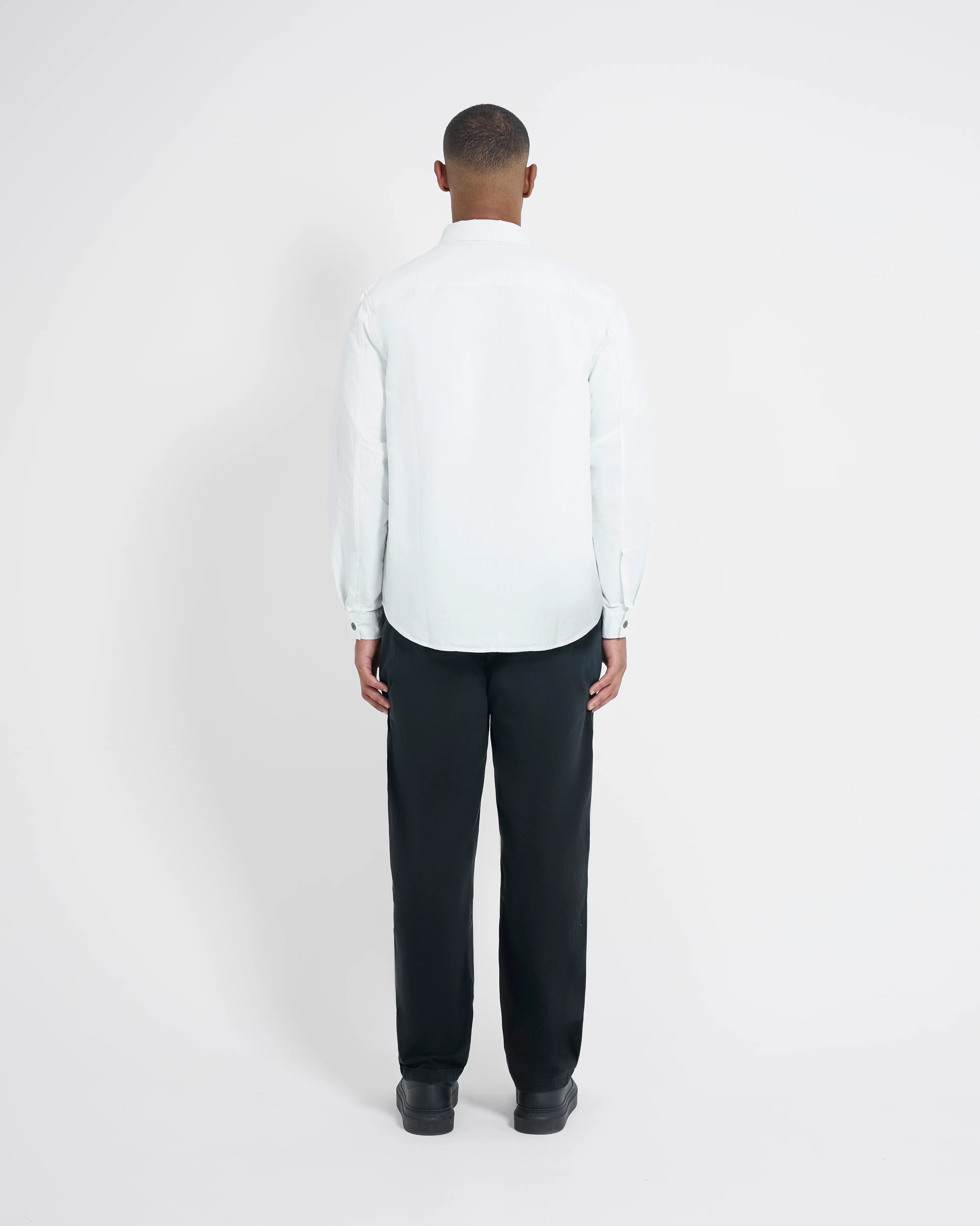 Left Hand Zip Pocket Shirt Off White - Image 5