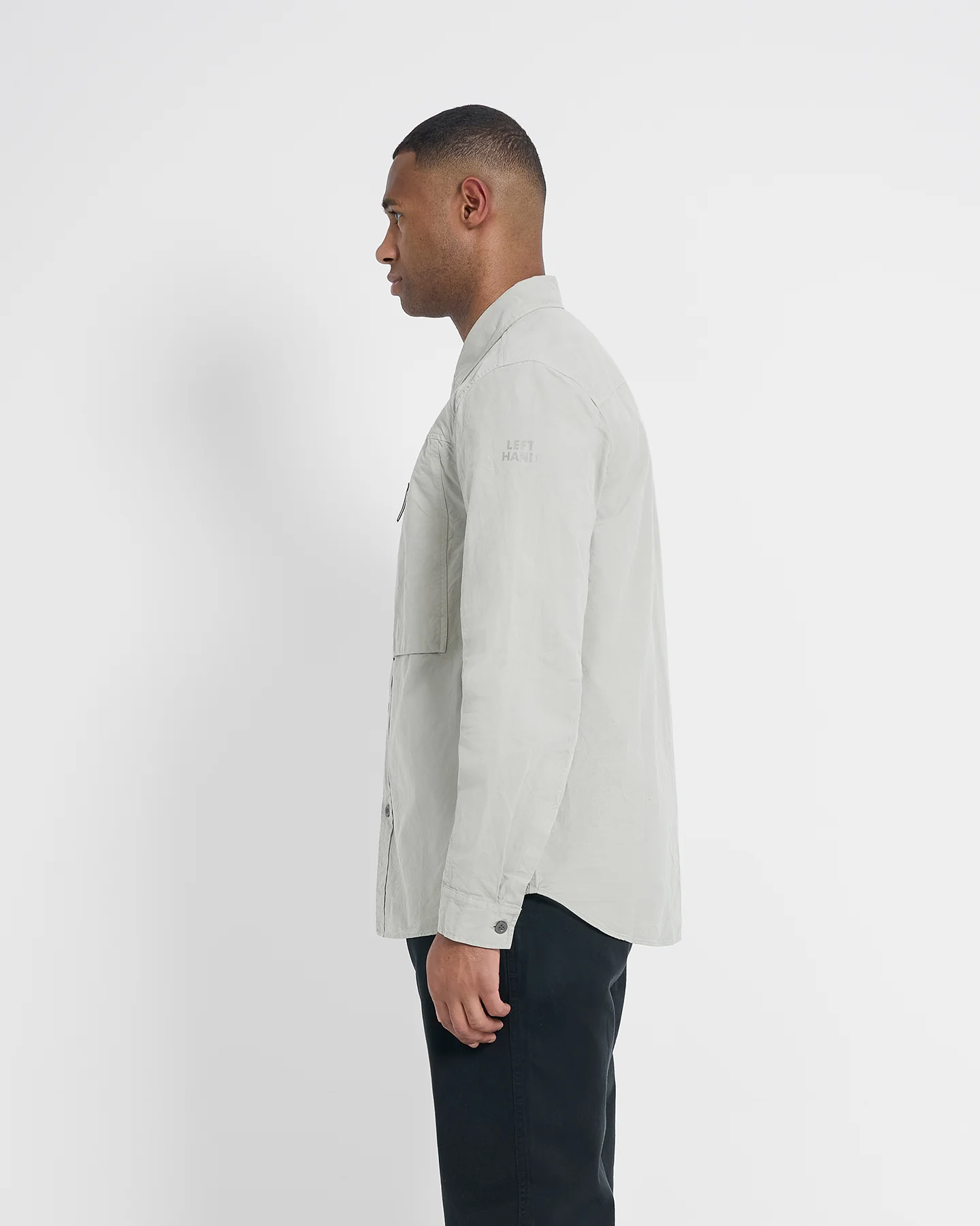 Left Hand Zip Pocket Shirt Stone - Image 4