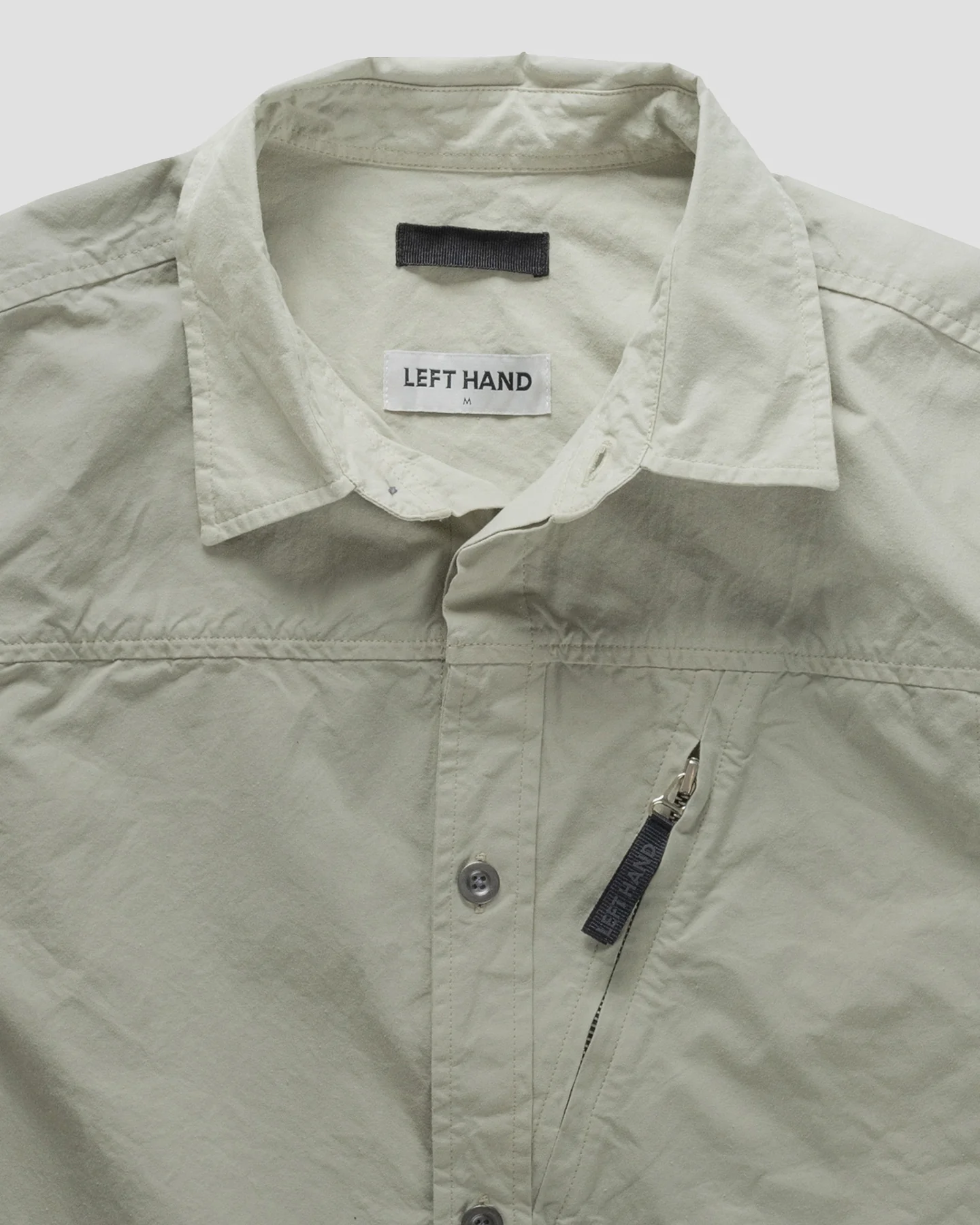 Left Hand Zip Pocket Shirt Stone - Image 6